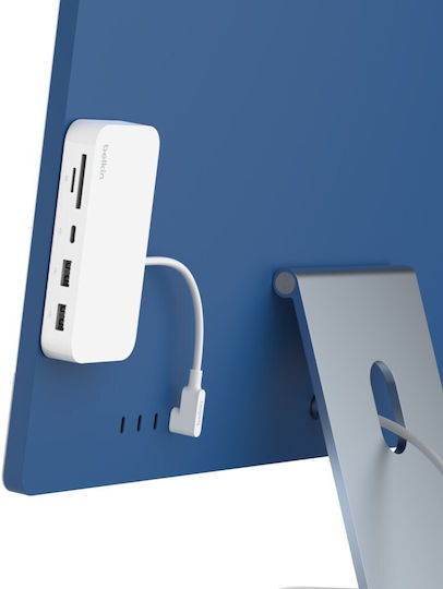 Belkin Hub USB 3 Porturi USB 3.2 cu Conectare USB-C Alb