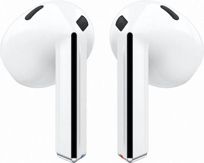 Samsung Galaxy Buds3 Bluetooth Handsfree Ακουστικά με Αντοχή στον Ιδρώτα και Θήκη Φόρτισης Λευκά