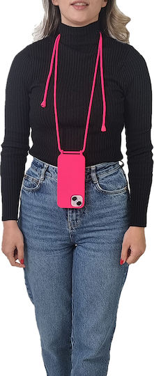 Silicone Case Lanyard Carryhang Sonique Samsung Galaxy S24 Plus Pink