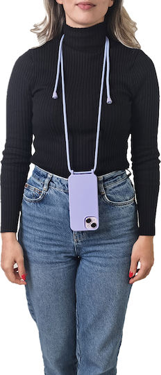Silicone Case with Carrying Cord Carryhang Sonique Xiaomi Xiaomi 14 Lilac