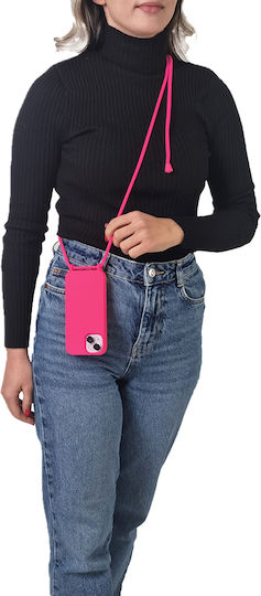 Silicone Case Lanyard Carryhang Sonique Samsung Galaxy S24 Plus Pink