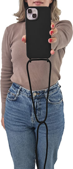 Silicone Case with Carrying Cord Carryhang Sonique Xiaomi Xiaomi 14 Black