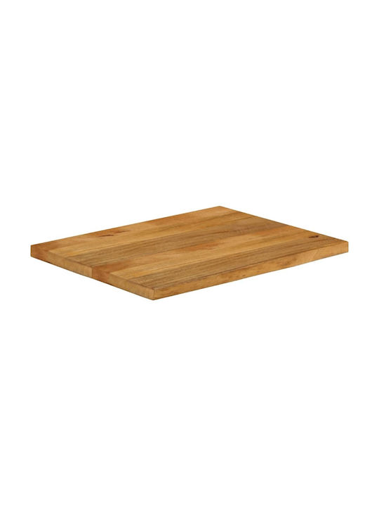 vidaXL Rectangular Table Surface made of Solid Wood Mango 90x60x3.8cm 370597 1pcs