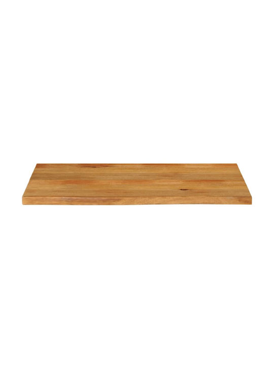vidaXL Rectangular Table Surface made of Solid Wood Mango 100x60x2.5cm 370550 1pcs
