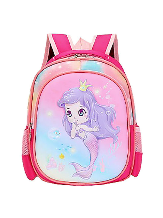 Mermaid Anatomical Backpack for Preschoolers 31x26x14cm Justnote 703348 50-3328