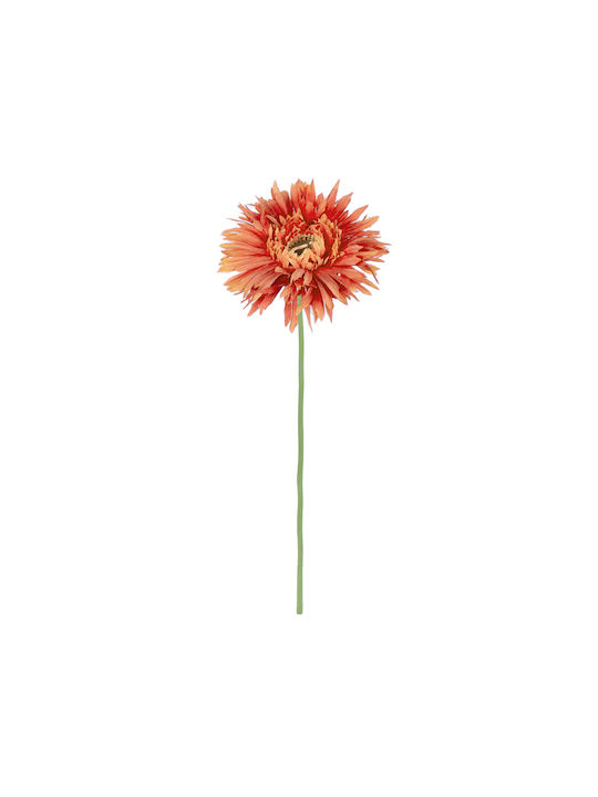 GloboStar Artificial Decorative Branch Rose Orange 44cm