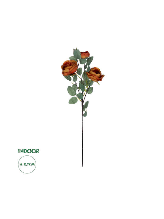 GloboStar Artificial Decorative Branch Rose Coral 70cm 1pcs