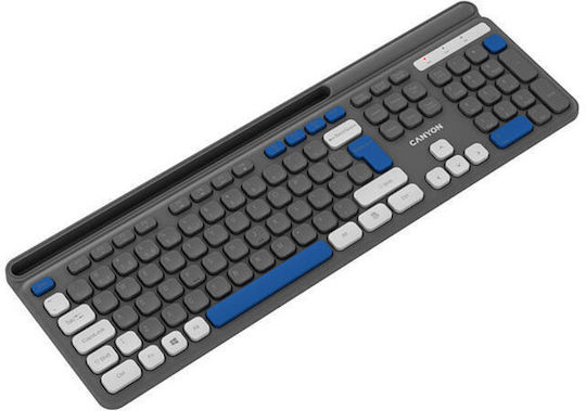 Canyon HKB-W03 Kabellos Nur Tastatur Englisch US Gray