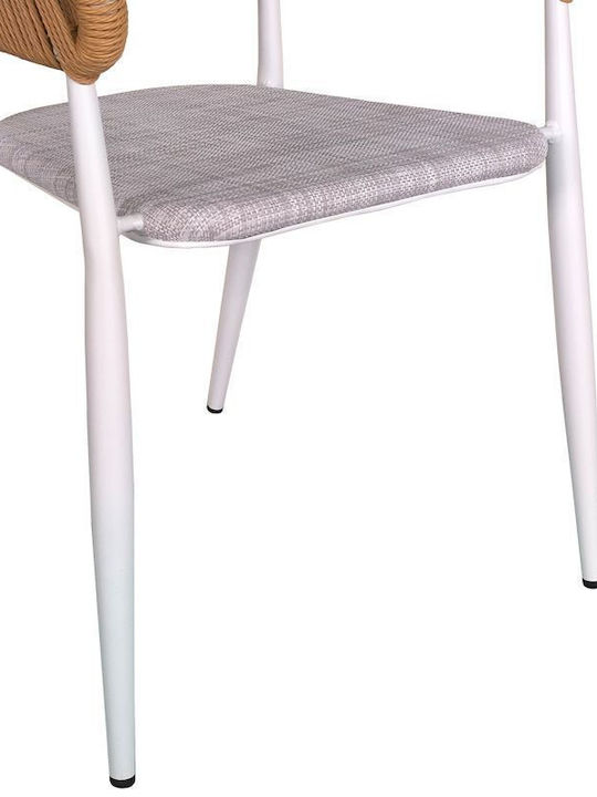 Synergy White Dining Room Set for Small Outdoor Spaces 3 Pieces