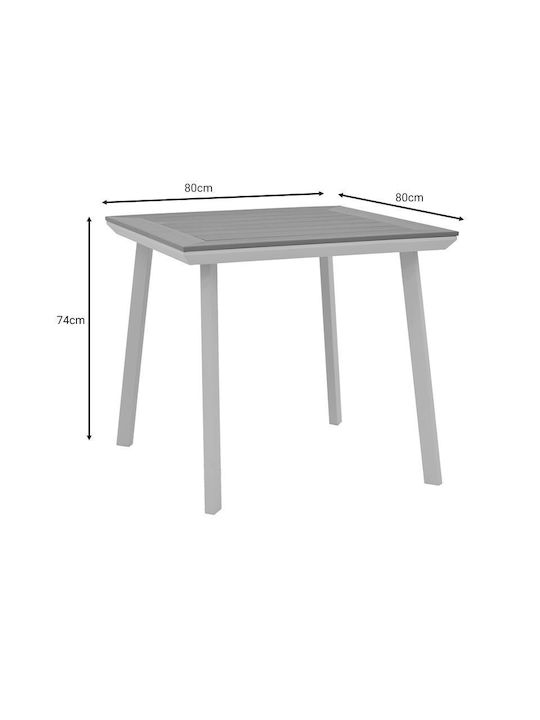Synergy White Dining Room Set for Small Outdoor Spaces 3 Pieces