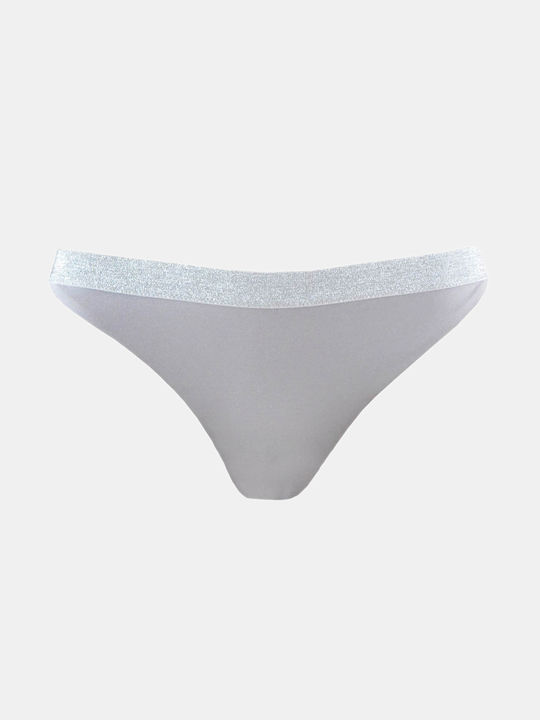 Rock Club Bikini Slip Silver