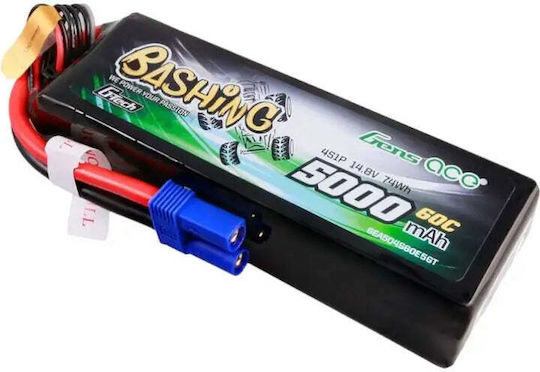 Battery Gens Ace G-tech 5000mah 14.8v 4s1p 60c Lipo Battery Pack Ec5 Connector Bashing Series