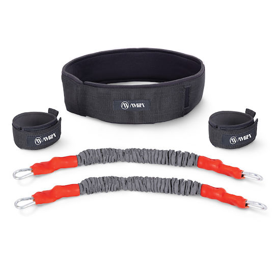 AMILA High Jumping Exerciser Σωληνωτά Λάστιχα Γυμναστικής Σετ 2τμχ Πολύχρωμα 0.455m
