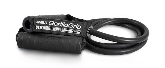 AMILA Gorilla Grip Gymtube Hard with Handles Black 1.4m