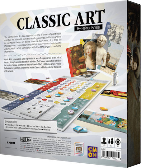 Board Game Classic Art 3rd Edition for 3-5 Players 10+ Years Old (EN) Cool Mini Or Not