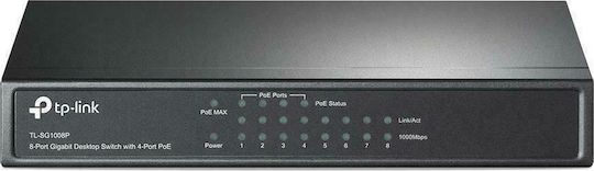 TP-LINK TL-SG1008P Unmanaged L2 PoE Switch with 8 Gigabit (1Gbps) Ethernet Ports