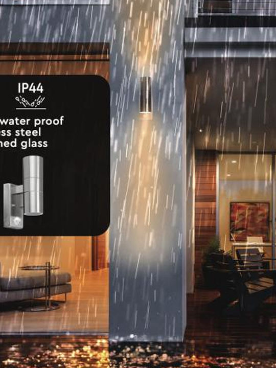 123led Wall-Mounted Outdoor Light GU10 IP44 Double Beam