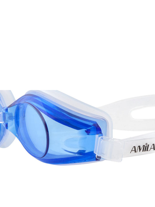 AMILA 1300AF Kids Blue Swimming Goggles