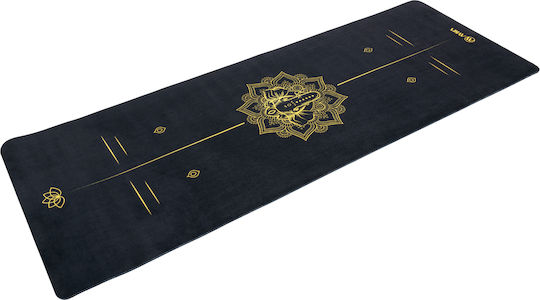 AMILA Exercise Mat Black/Yellow (173x61x0.4cm)