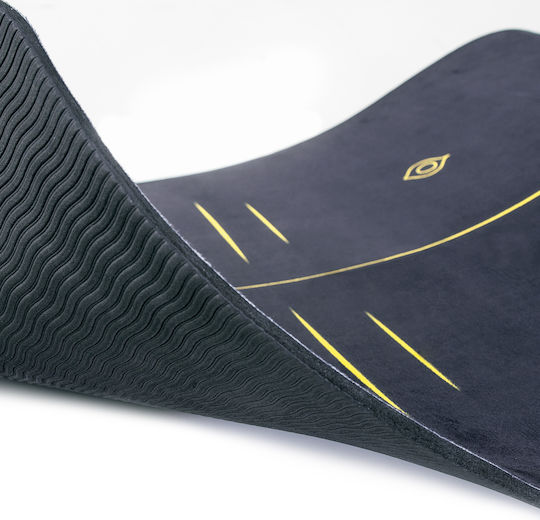 AMILA Exercise Mat Black/Yellow (173x61x0.4cm)