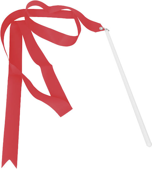 AMILA Rhythmic Gymnastics Ribbon 1.6m Red 1.6m