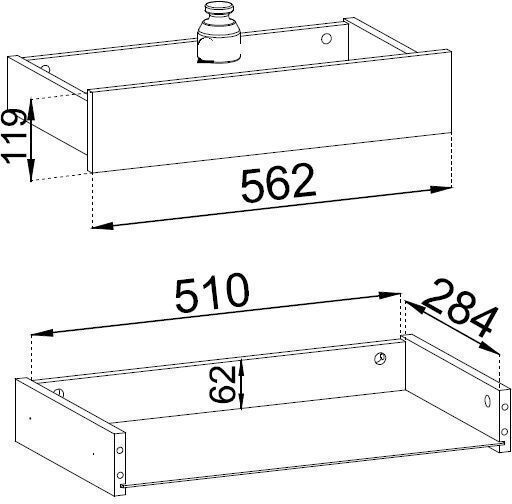 Έπιπλο Τηλεόρασης Ανθρακί Μ180xΠ38xΥ51cm