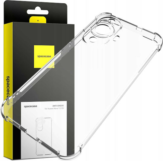 Spacecase Anti-shock Back Cover Σιλικόνης 1mm με Λουράκι Διάφανο (Huawei Nova 12s)