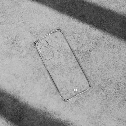 Spacecase Anti-shock Back Cover Σιλικόνης 1mm με Λουράκι Διάφανο (Huawei Nova 12s)