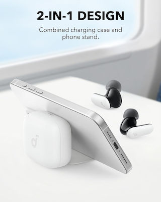 Soundcore by Anker P30i In-ear Bluetooth Handsfree Ακουστικά με Αντοχή στον Ιδρώτα και Θήκη Φόρτισης Λευκά