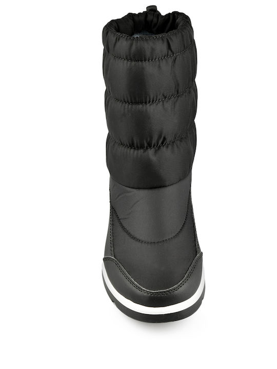 Women's boots IN black color WITH warm lining - BLACK