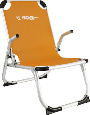 Escape Plus Small Chair Beach Aluminium with High Back Orange