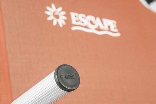 Escape Plus Small Chair Beach Aluminium with High Back Orange