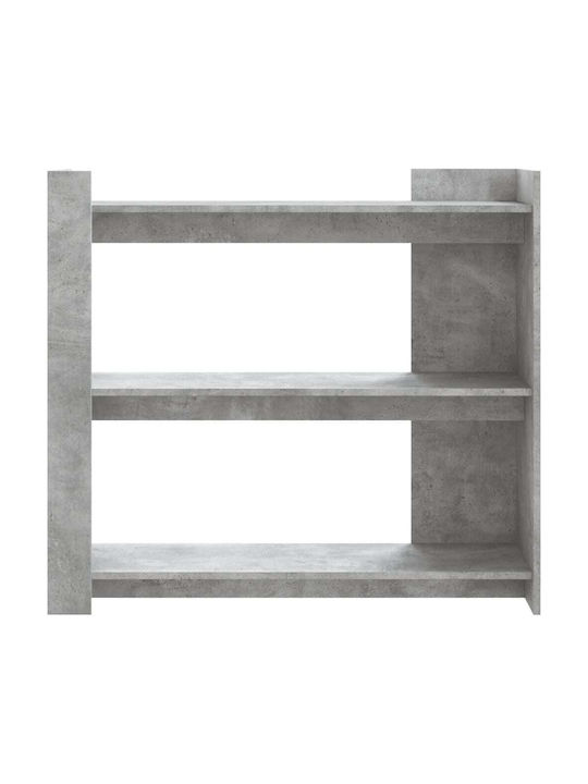 Rectangular Side Table Wooden Gray L100xW35xH90cm.