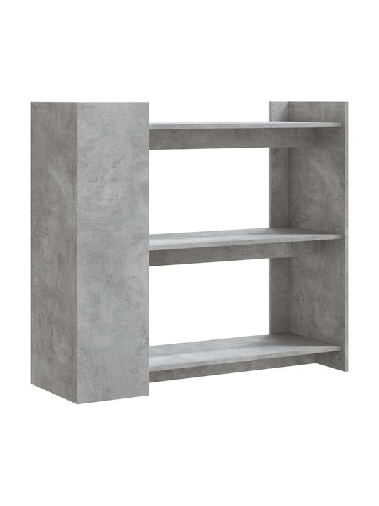 Rectangular Side Table Wooden Gray L100xW35xH90cm.