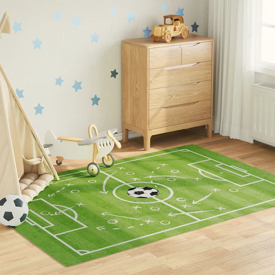 vidaXL Kinder Teppich Grün 160x230cm