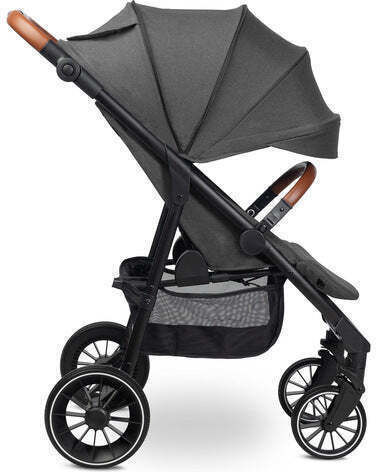 Caretero Apple Καρότσι Μωρού Kατάλληλο για Nεογέννητο Dark Grey