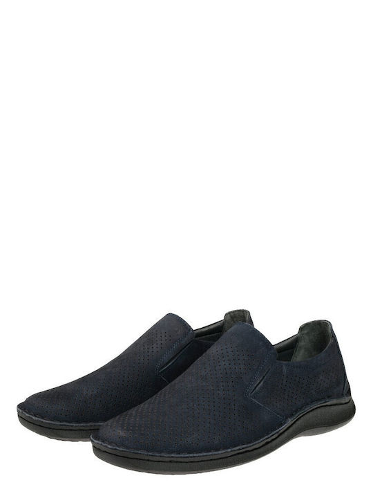 Δερμάτινα Ανδρικά Casual Παπούτσια Navy