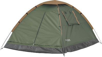 Escape Trail II+ Καλοκαιρινή Σκηνή Camping Igloo Χακί για 2 Άτομα 210x180x130εκ.