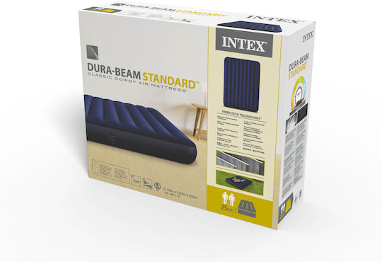 Intex Надуваем Матрак Classic Downy 203x152x25εκ. Син