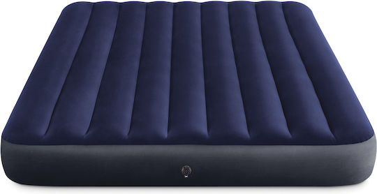 Intex Inflatable Sleeping Mattress King Size Classic Downy 203x183x25εκ. Blue