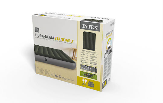 Intex Inflatable Sleeping Mattress Prestige Downy Queen 203x152x25εκ.