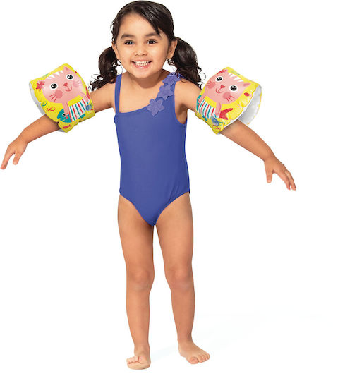 Intex Happy Kitten Swimming Armbands from Vinyl 0.5-3 years 20x15cm. Yellow