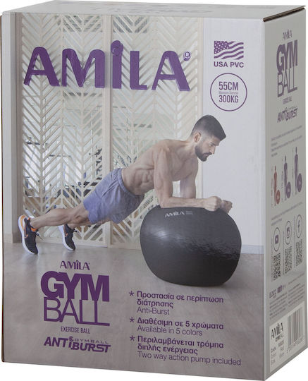 AMILA Ball Pilates 55cm , 1kg in Pink Color