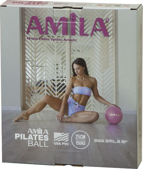 AMILA Mini Ball Pilates 25cm 0.18kg in Gold Color