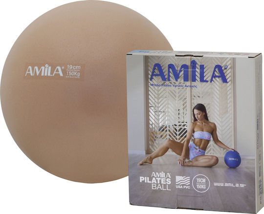 AMILA Mini Ball Pilates 19cm 0.15kg in Gold Color