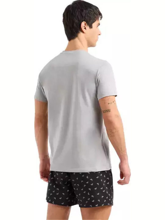 Emporio Armani Men's Summer Pajamas Set Black|Grey