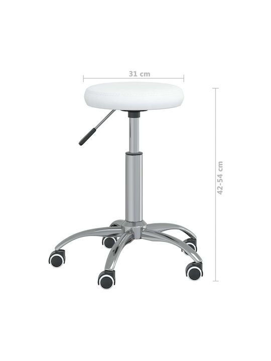 Σκαμπό Гръмотевична Бял 31x31x42см