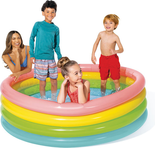 Intex Sunset Glow Children's Round Swimming Pool 780lt Inflatable 168x46cm Sunset Glow