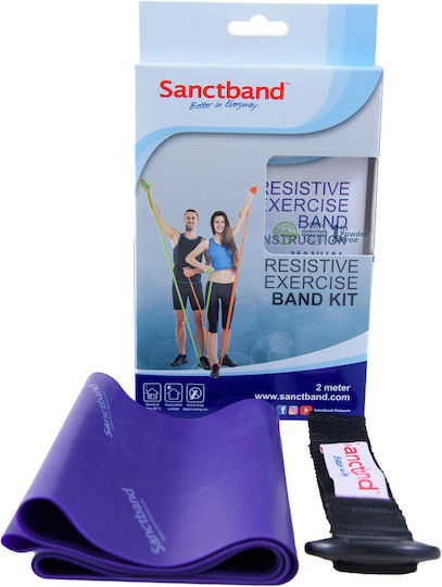Sanctband Resistance Band Very Hard Purple 2m 2m
