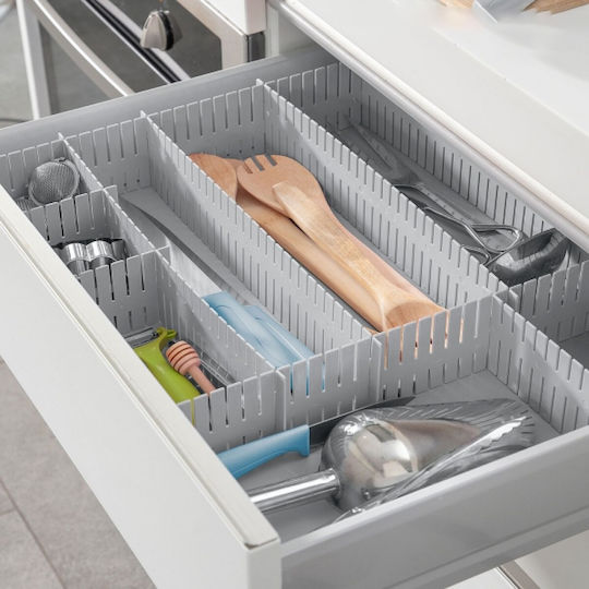 Organizator de sertare în Culoare Alb 46.3x7cm 4buc